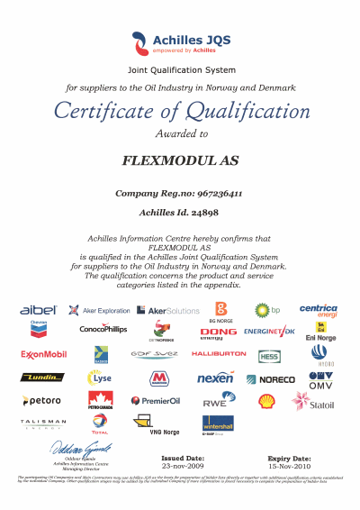 Achilles Certificate image
